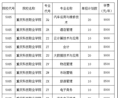 重庆中专职业学校排名大揭秘（从实力到口碑）