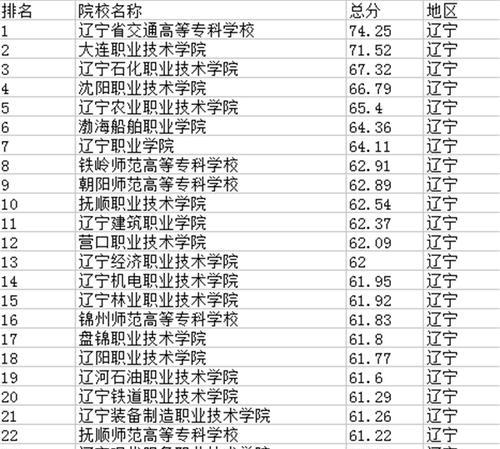 全国最好的职业技术学院排名公布（揭秘中国职业技术教育领域的优秀学府）